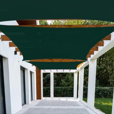 Imagem de Patio Toldo retangular Paradise 2,5 m x 3,5 m verde escuro - tecido permeável com bloqueio UV durável para uso externo - personalizado disponível