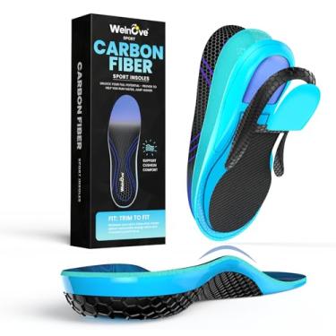 Imagem de Welnove Palmilhas De Suporte Para Caminhada - Fibra Carbono Palmilha Ourdoor Sport Rigid Turf Toe, Hallux Rigidus, Botas Caminhada, Preto, Gg: Masculino 9-10 Feminino 11-12