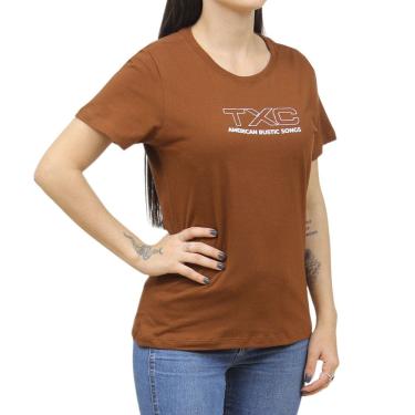 Imagem de Camiseta Feminina Marrom TXC 38431