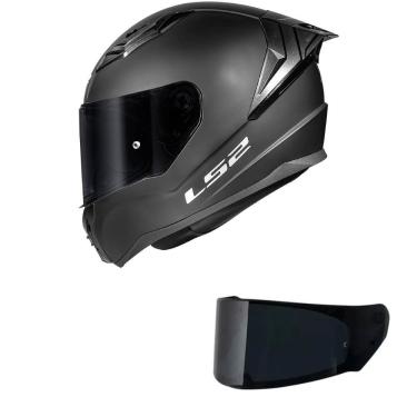Imagem de Capacete LS2 FF810 Vigo Monocolor Preto Fosco Mais Viseira Fumê