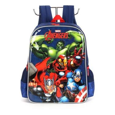 Imagem de Mochila Vingadores Hulk Thor Capitão América Homem De Ferro