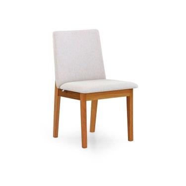 Imagem de Cadeira de Jantar Desmontável Cecília Bege Claro/ Jequitiba
