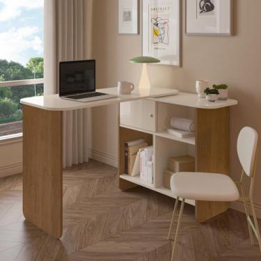 Imagem de Escrivaninha Nomad Com Tampo Flexível 1 Porta de Correr 4 Nichos - Art