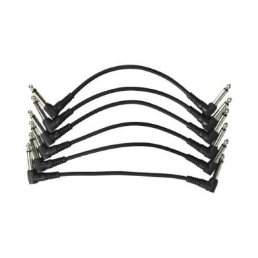 Imagem de Baixo Ruído TS 1/4 "ângulo Reto Blindado Guitarra Baixo Efeito Pedal P