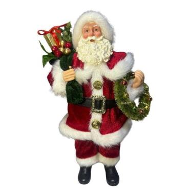 Imagem de Papai Noel Colection Tradicional Guirlanda 30Cm - Tuut