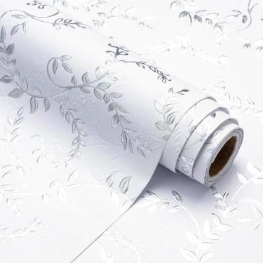 Imagem de Rolo de papel de embrulho WRAPAHOLIC 3D Kraft Wedding Silver/White