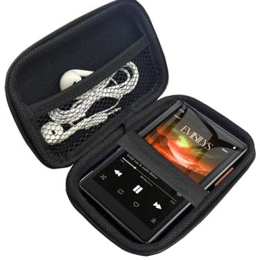 Imagem de Capa compatível com RUIZU MP3 Player, capa protetora Lamshaw durável, à prova de choque e leve, compatível com MP3 Player RUIZU de 4,5 polegadas (preto)