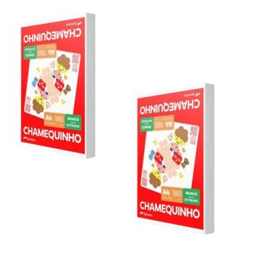 Imagem de PAPEL A4 CHAMEQUINHO 180g/m2 COM 100 FOLHAS