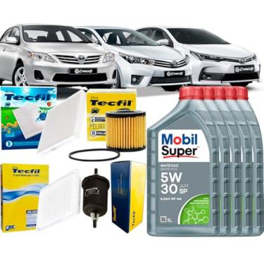 Imagem de Kit Revisão Troca Óleo 5w30 Corolla 1.8 2.0 2010/2019