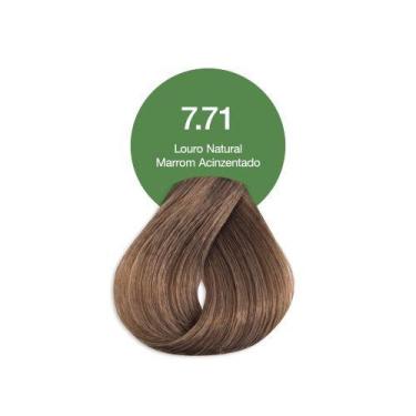 Imagem de Acquaflora 7.71 Louro Natural Marrom Acinzentado Coloração Creme Perma