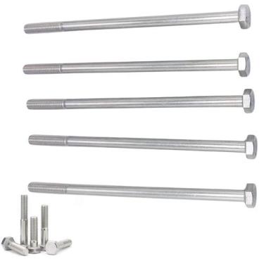 Imagem de Kit 5 parafusos meia rosca parcial sextavado inox m8*200mm - CJFIX