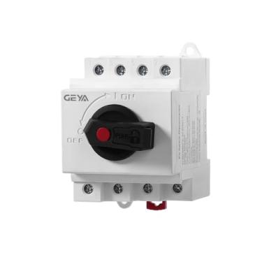 Imagem de IGOYE Interruptor de desconexão solar de 32 Amp DC1200V interruptor isolador painel fotovoltaico desconexão sistema solar caixa combinadora acessório montagem em trilho DIN e bloqueável