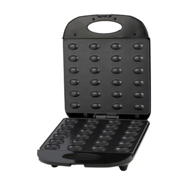 Imagem de Generic Mini máquina elétrica para fazer biscoitos de nozes, waffles e pães, alça anti-escaldante, fácil de guardar, sanduicheira de 140 W, máquina de fazer