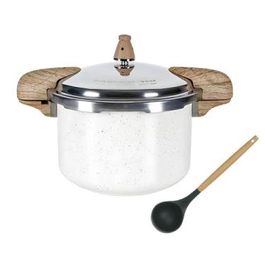 Imagem de Panela De Pressão Antiaderente Cerâmica Vanilla 5,4L Indução - Coza/Br