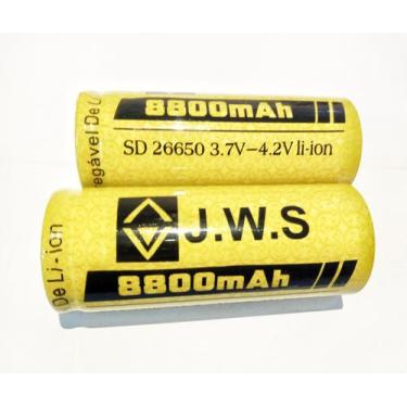 Imagem de 2X Bateria Led t6 t9 Lançamento 26650 3,7v 8800mah Lanterna Jyx Hy Jws