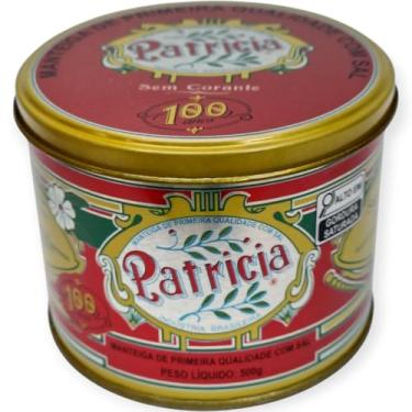 Imagem de Manteiga PATRICIA Lata 500g - Sem conservantes - Com Sal - 100 Anos de Tradição Mineira do Interior