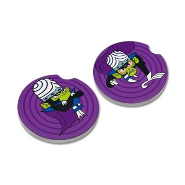 Imagem de Elektroplate Porta-copos automotivos de cerâmica Mojo JoJo oficialmente licenciados para meninas superpoderosas (6,5 cm de diâmetro) | Ajuste universal para todos os carros, caminhões, SUVs e mais |