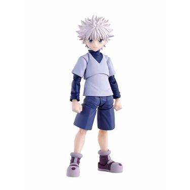Imagem de TAMASHII NATIONS Boneco de ação pré-pintado S.H. Figuarts Hunter x Hunter Killua, aprox. 5,3 polegadas (135 mm), PVC e ABS, pré-pintado