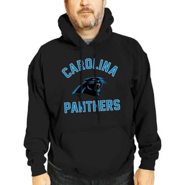 Imagem de Team Fan Apparel Moletom com capuz NFL adulto Gameday - mistura de algodão e lã de poliéster - Mantenha-se aquecido e represente seu time com estilo, Preto, G