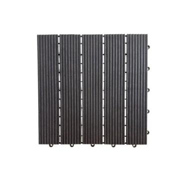 Imagem de Kit 10 Pçs Deck Plástico Modular 30x30 com Textura Amadeirada - NOVODE