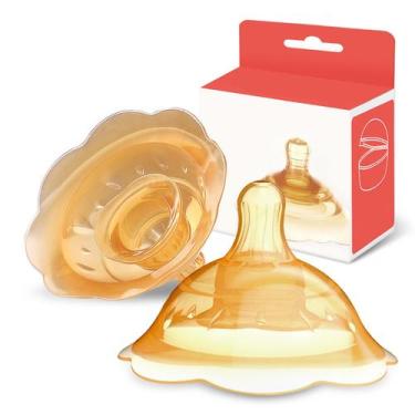 Imagem de Protetores de mamilo de silicone Elfzone para amamentar recém-nascidos