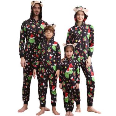Imagem de Pijama Onesie FOTN para adultos e família combinando S701
