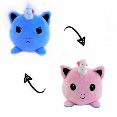 Imagem de Brinquedo de pelúcia Hmwy de dupla face Cat Gato Unicorn Flip 20cm - G