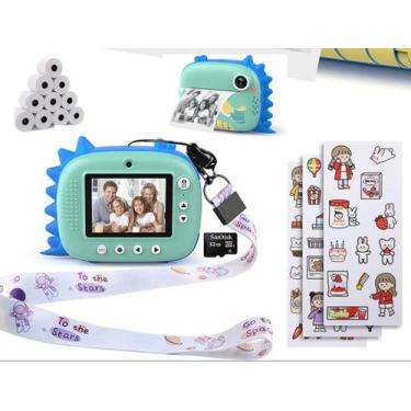 Imagem de Câmera infantil com impressão instantânea, câmera digital de selfie 32