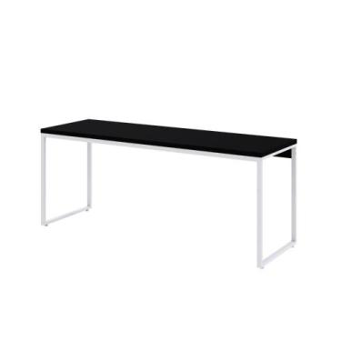Imagem de Mesa Dynamica Diretor 180X60X75cm Estrutura Branca - Metalig, Preto Ôn