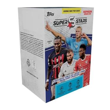 Imagem de Topps - Cards Colecionáveis UEFA Football Superstars 2022/23 - Value Box com 72 Cards