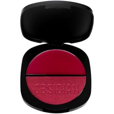 Imagem de Blush Duo Gemini Obsidian Ruby Rose - Texturas Cremosa e Compacta, Acabamento Versátil e Natural, Longa Duração, 4,7g (OG6)