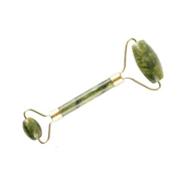 Imagem de Rolo Pedra de Jade Placa Gua Sha Massagem Facial Anti Ruga(Verde so Rolo)