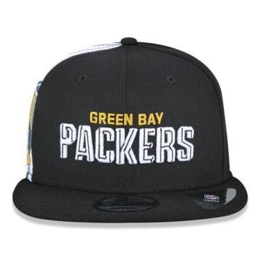Imagem de BONÉ NEW ERA 950 GREEN BAY PACKERS DRAFT FONT PRETO BRANCO-Masculino