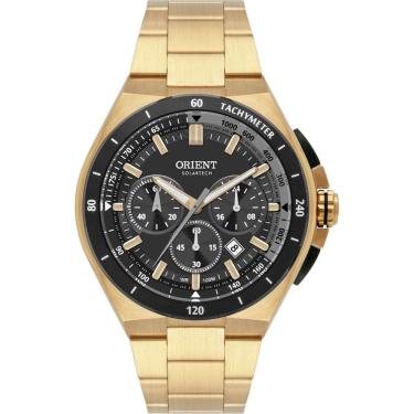 Imagem de Relógio Orient Masculino Cronografo Dourado Solartech Mgssc067 G1kx