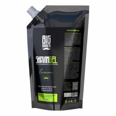 Imagem de Shaving Gel De Barbear Lemon 1kg Refil Atacado Big Barber