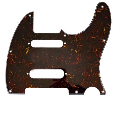 Imagem de ROZILO Dark Tortoise 8 furos SS Guitar Tele Pickguard para guitarra elétrica EUA/México Fender Deluxe Nashville Telecaster
