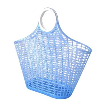 Imagem de Ｂｅｓｇａ Cesta de compras, sacola para produtos, cesta de banho, organizador de chuveiro para loja de varejo, livraria, Roxo