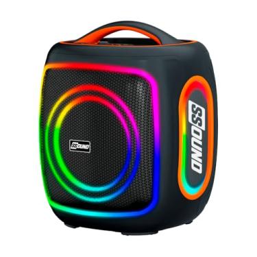 Imagem de Caixa de Som Ssound Pump Cubo Portatil Preto LED Bluetooth TWS - 420w