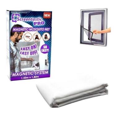 Imagem de Kit 4 Super Tela Mosquiteira Janela Anti-Inseto Mosquito - Magnetic Pr