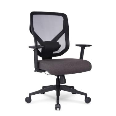 Imagem de Cadeira Escritório Ergonomica DT3 Unic com Mesh Vintex-U e tecido UltraSoft, braços reguláveis, apoio lombar almofadado com ajuste de altura, NR-17 suporta até 120kg e altura máx. de 1,75m (Grey)
