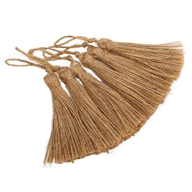 Imagem de Phefop Borlas de Juta, Borlas Naturais de Corda de Juta para Decoração de Casa, Estilo Rústico para Cortinas e Decorações
