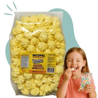 Imagem de 200 Mini Suspiro para Lembrancinha - 1 Pacote de 140g (Amarelo)