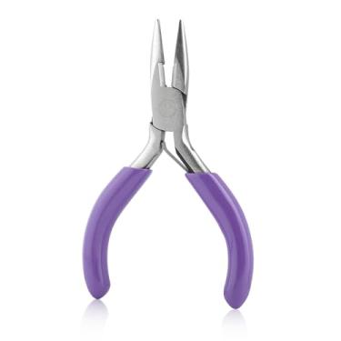 Imagem de Alicate de nariz de corrente de 7,6 cm com cortador, mini alicate de ponta agulha, miniatura, mini joia