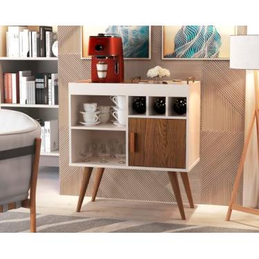 Imagem de Aparador Móvel Paris - JM3 Móveis (Off White/Freijó)