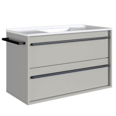 Imagem de Gabinete De Banheiro Com Lavatorio 80cm Arenas Proddy Arenas - MILANI 