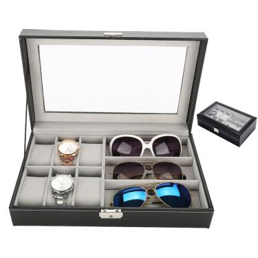 Imagem de Porta Relogio Oculos de Sol Pulseira Caixa Estojo Expositor Luxo Orgnizaçao Mesa Penteadeira Armario Multiuso Resistente