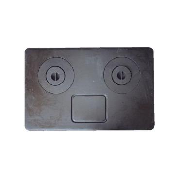 Imagem de Chapa Fogão A Lenha 2 Furos Com Redução Multiuso 92X59Cm