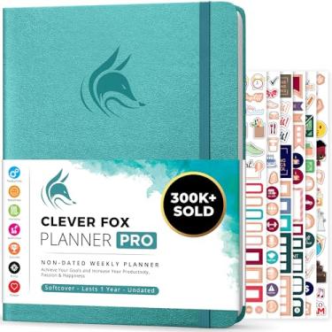 Imagem de Clever Fox Planner PRO – Planejador de vida semanal e mensal para aumentar a produtividade, gerenciar o tempo e atingir seus objetivos – organizador, diário de gratidão – sem data – 21,5 x 28 cm