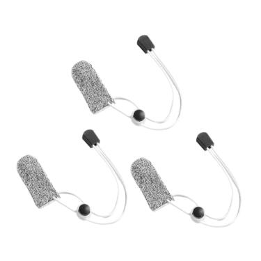 Imagem de Deevoka Luvas de dedo único 3 peças, luvas de fundição para controle de linha, antiderrapantes, multiuso, protetores de dedo para pesca com mosca