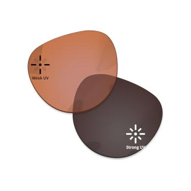 Imagem de Combine8 Lentes de reposição com proteção UV para óculos de sol RayBan Meta Skyler RW4010 52 mm resistentes a arranhões - laranja fotocromático - não polarizado